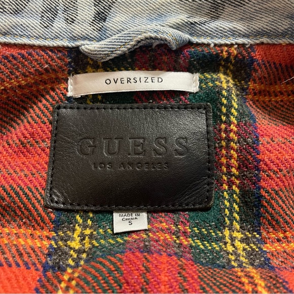 Guess Men's Graffiti Oversized Jean Jacket Size Small - Picture 3 of 14